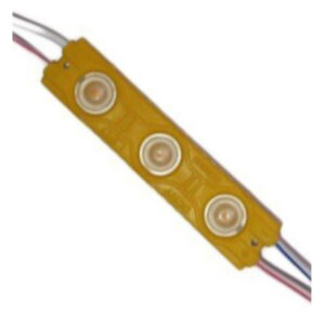 MODULO 3LED CON DIFUSOR PLANO AMARILLO 12V IP-67
