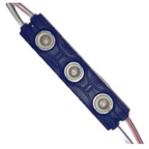 MODULO 3LED CON DIFUSOR PLANO AZUL12V IP-67