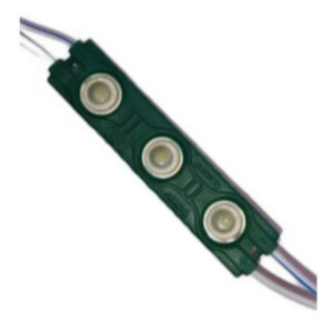 MODULO 3LED CON DIFUSOR PLANO VERDE 12V IP-67