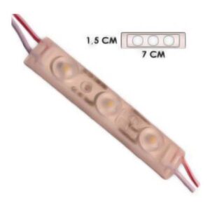 MODULO 3LED DIFUSOR BLANCO 6500K 12V IP-67