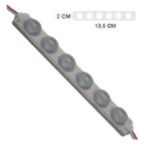 MODULO 6LED (1X6) CON DIFUSOR 3D BLANCO 6500k 12V IP-67
