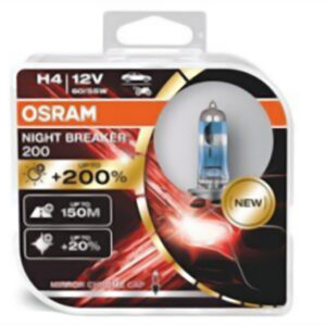 H4 12V 60/55W 200% MAS LUZ KIT X 2