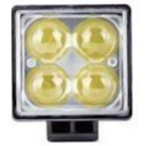 LAMPARA DE TRABAJO CUADRADA LUPA 4 LEDs 12W 12/24V SPOT