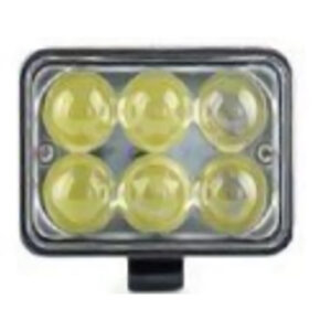 LAMPARA DE TRABAJO CUADRADA LUPA 6 LEDs 18W 12/24V SPOT