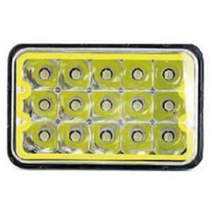 UNIDAD SELLADA LED RECTANGULAR PEQUEA 15W 12/24V DRL AMBAR